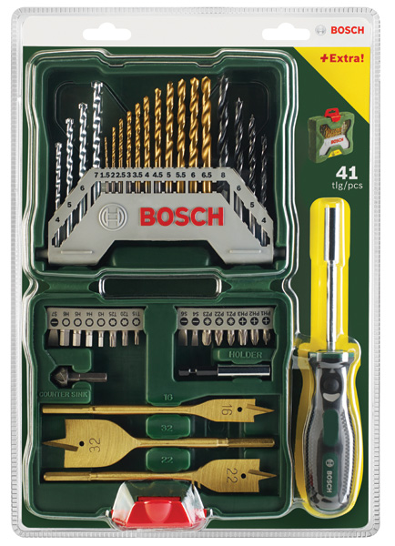X-Line TiN-beschichtetes Set, 40-tlg. + Handschraubendrer Produktbild img2 L