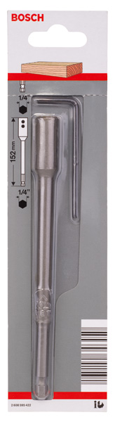 Verlängerung 1/4-Zoll, Sechskantschaft für Flachfräsbohrer Self Cut Speed, 152mm Produktbild img2 L