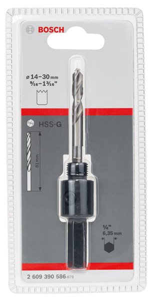 Sechskantadapter, 1/2-Zoll 20 UNF, 14 - 30 mm, SW 1/4-Zoll Produktbild img2 L