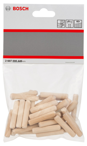 Holzdübel 8 mm, 40 mm, 40er-Pack Produktbild img2 L