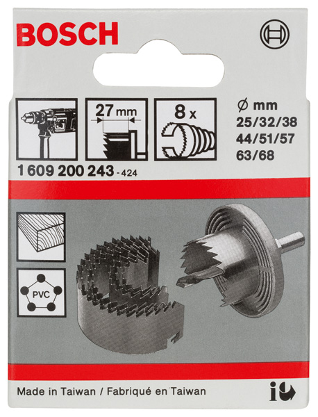Lochsägen-Set, 8-tlg., 25-68&nbsp;mm Produktbild img2 L