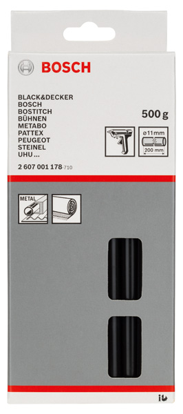 Schmelzkleber, 11 x 200 mm, 500 g, schwarz Produktbild img2 L