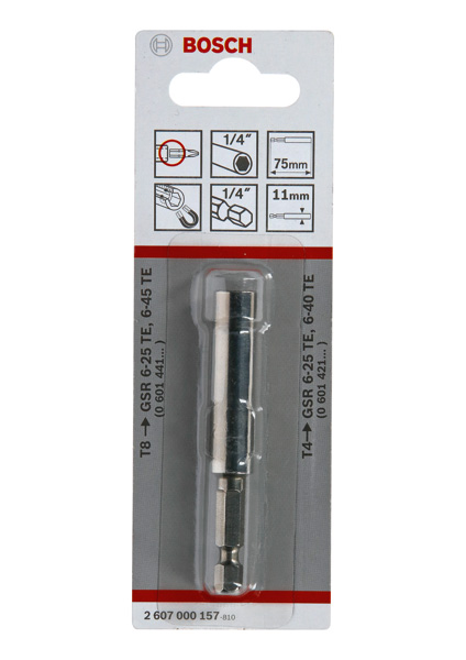 Universalhalter, 1/4-Zoll, 75mm, 11mm, (in Verbindung mit Tiefenanschlag T8/T4) Produktbild img2 L