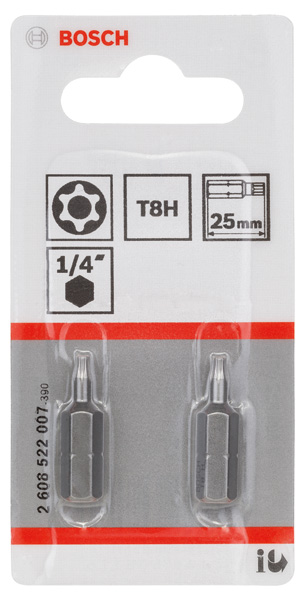 T8H Security-Torx®-Schrauberbit Extra-Hart, 2 Stk. Produktbild img2 L