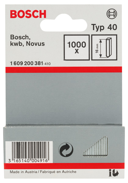 Stift Typ 40, 16 mm, 1000er-Pack Produktbild img2 L