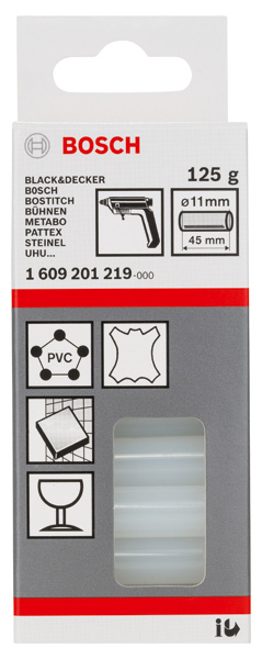 Schmelzkleber, 11 x 45 mm, 125 g, transparent Produktbild img2 L