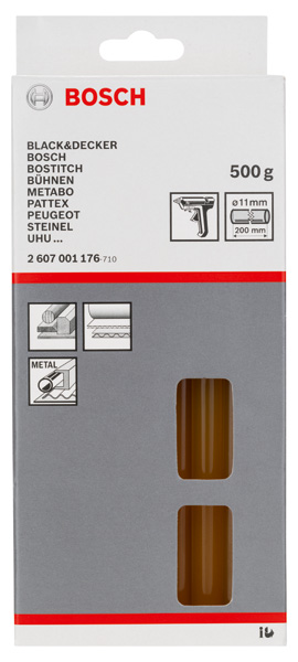 Schmelzkleber, 11 x 200 mm, 500 g, gelb Produktbild img2 L