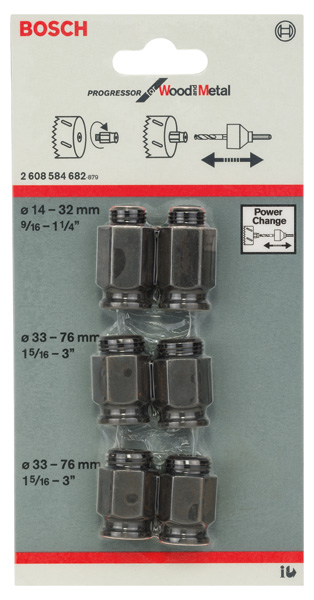 Übergangsadapter-Set, 6tlg. Produktbild img2 L