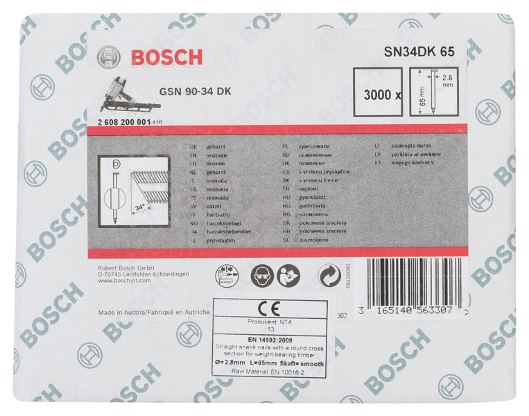 PRO SN34CH, Streifennagel, 34° mit abgeschnittenem Kopf, 65 Produktbild img1 L