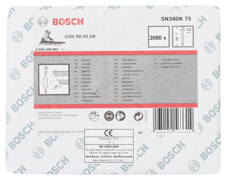 PRO SN34CH, Streifennagel, 34° mit abgeschnittenem Kopf, 75 Produktbild img1 L