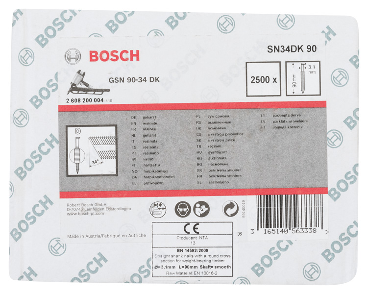 PRO SN34CH, Streifennagel, 34° mit abgeschnittenem Kopf, 90 Produktbild img1 L