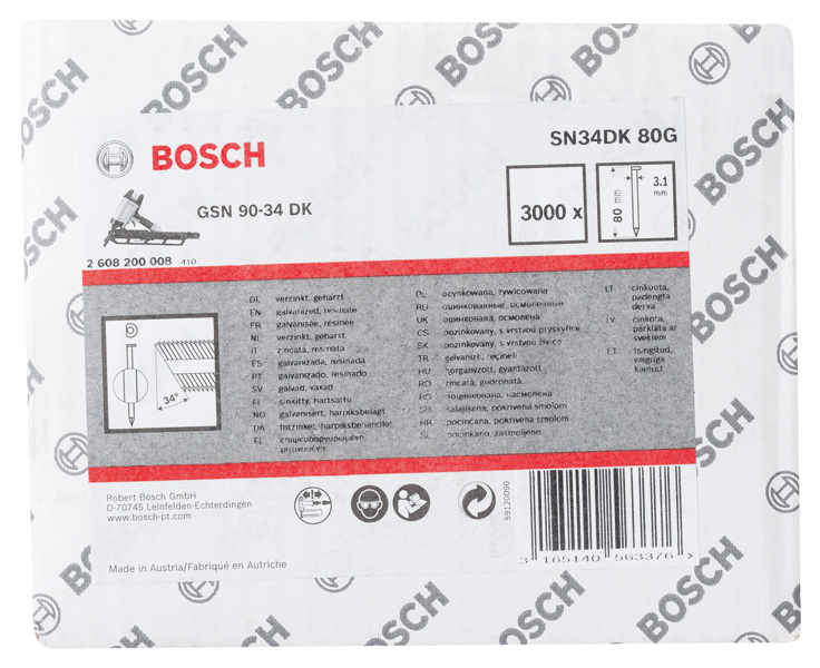 PRO SN34CH, Streifennagel, 34° mit abgeschnittenem Kopf, 80G Produktbild img1 L