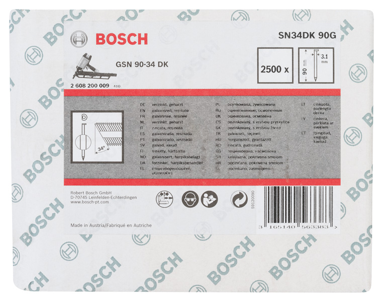 PRO SN34CH, Streifennagel, 34° mit abgeschnittenem Kopf, 90G Produktbild img1 L