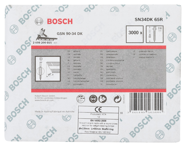 PRO SN34CH, R Streifennagel, 34° mit abgeschnittenem Kopf, 65R Produktbild img1 L