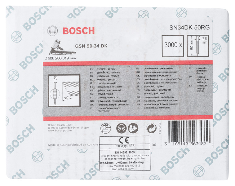 PRO SN34CH, R Streifennagel, 34° mit abgeschnittenem Kopf, 50RG Produktbild img1 L