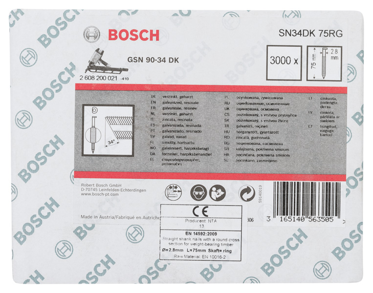 PRO SN34CH, R Streifennagel, 34° mit abgeschnittenem Kopf, 75RG Produktbild img1 L