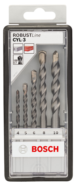5-tlg. CYL-3 Betonbohrer-Set, Robust Line, 4-10&nbsp;mm Produktbild img2 L