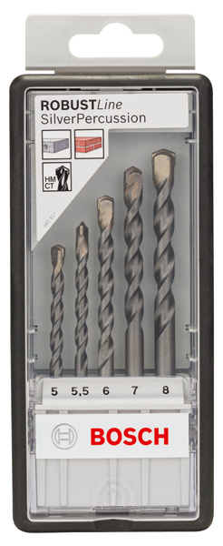 5-tlg. CYL-3 Betonbohrer-Set, Robust Line, 5-8 mm Produktbild img2 L