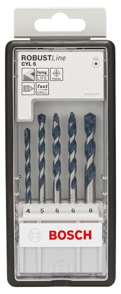 5-tlg. CYL-5 Betonbohrer-Set, Robust Line, 4-8&nbsp;mm Produktbild img2 L