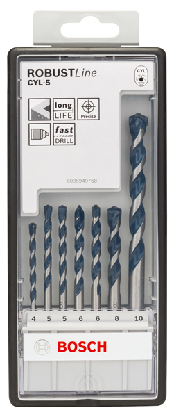 7-tlg. CYL-5 Betonbohrer-Set, Robust Line, 4-10&nbsp;mm Produktbild img2 L