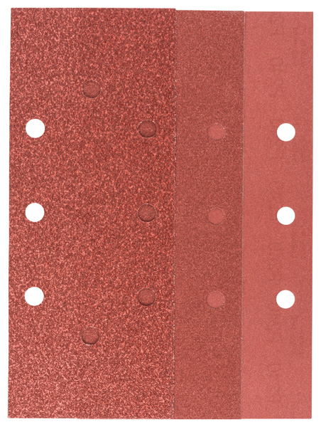Schwingschleifer-Schleifblatt-Set, 25-teilig, B&D 8-Lochung, 93 x 230 mm, 60-240 Produktbild img1 L
