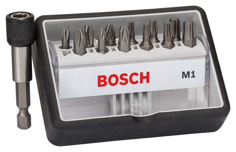 12+1-tlg. Schrauberbit-Set, Robust Line, M PH/PZ/T, Extra Hard-Ausführung Produktbild img1 L