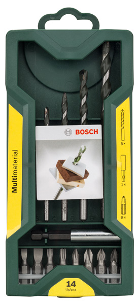 Mini-X-Line-Universalbohrer-Set, 14-teilig, 1 Universalhlater magnetisch Produktbild img2 L