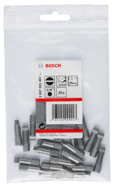Schrauberbit Extra-Hart S 1,2 x 6,5, 25 mm, 25er-Pack Produktbild img2 L