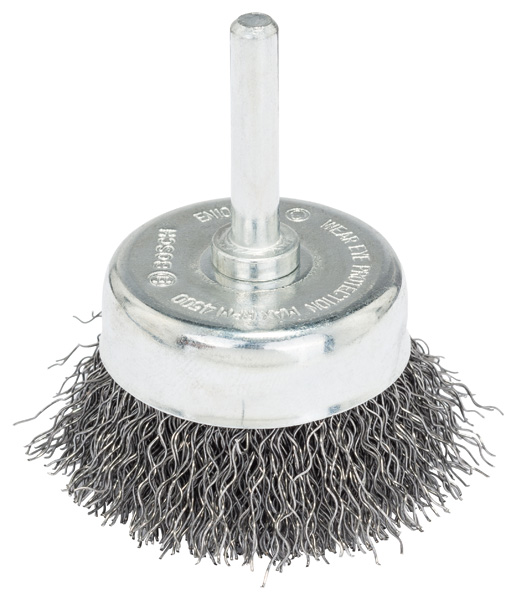 Topfbürste für Bohrmaschinen, gewellter Draht, 50 x 6 mm Produktbild img1 L