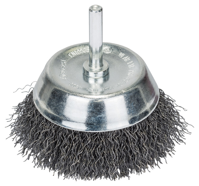 Topfbürste für Bohrmaschinen, gewellter Draht, 75 x 6 mm Produktbild img1 L