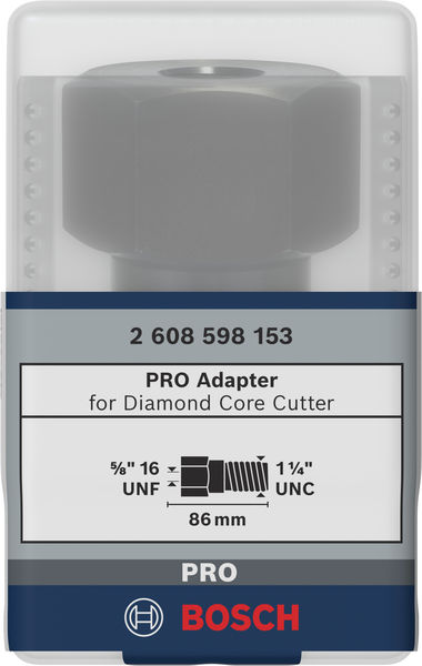 Adapter f.Diamantbohrkronen Maschinenseite5/8Zoll 16UNF,Kronenseite1 1/4Zoll UNC Produktbild img2 L