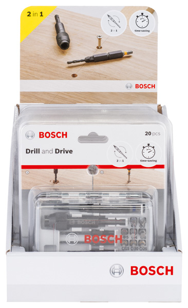 20tlg. Schrauberbit-Set Drill&Drive Produktbild img2 L