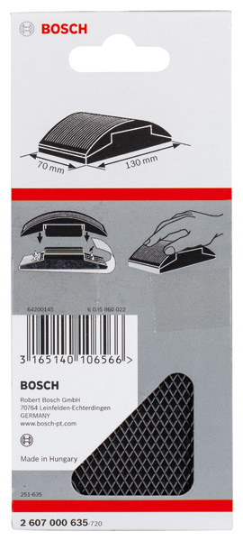 Handschleifklotz, 70 x 130 mm, Gummi Produktbild img2 L