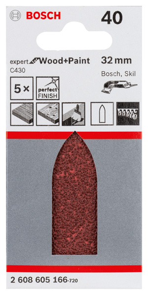 Schleifblatt C430, 32 mm, 40, ungelocht, 5er-Pack Produktbild img2 L