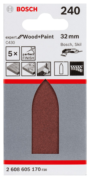 Schleifblatt C430, 32 mm, 240, ungelocht, 5er-Pack Produktbild img2 L