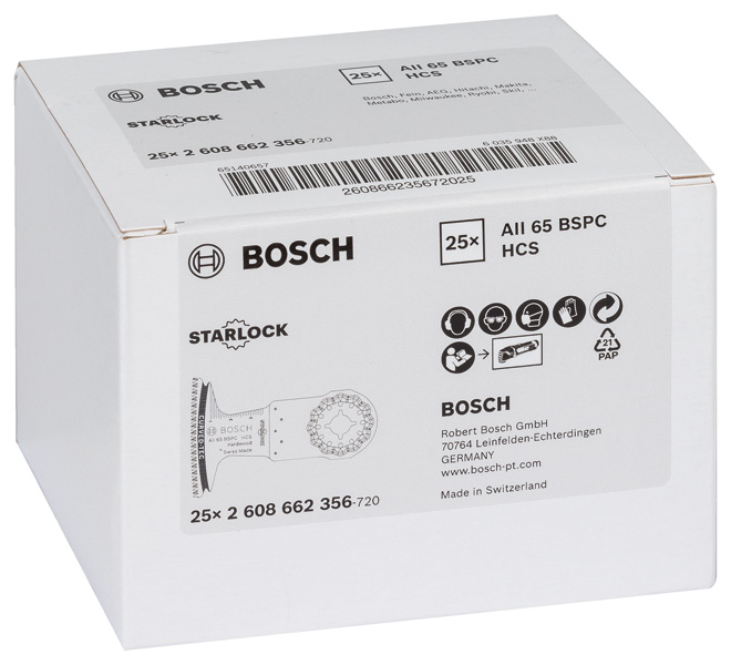 HCS Tauchsägeblatt AII 65 BSPC Hard Wood, 40 x 65 mm Produktbild img2 L