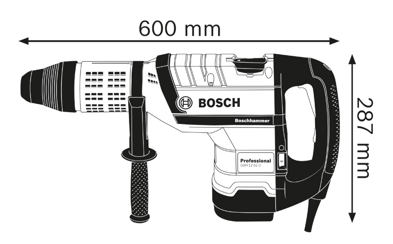 Bohrhammer mit SDS max GBH 12-52 D Produktbild img3 L