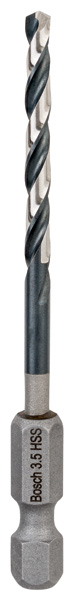HSS Spiralbohrer mit Sechskantschaft 3,5 mm Produktbild img1 L