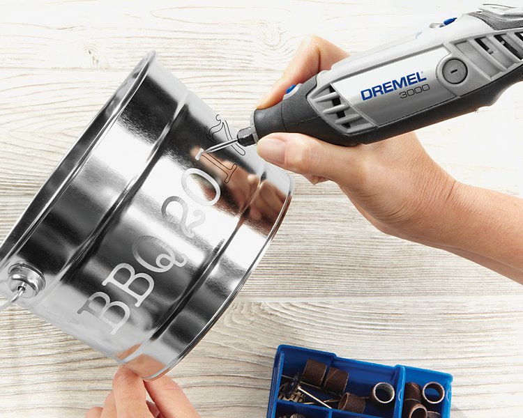 DREMEL® 3000-2/25 Multifunktionswerkzeug (130 W), 25 Zubehöre, 2 Vorsatzgerät Produktbild img4 L