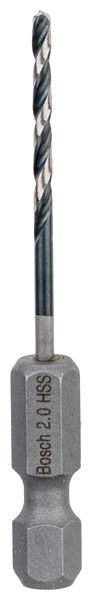 HSS Spiralbohrer mit Sechskantschaft 2,0 mm Produktbild img1 L