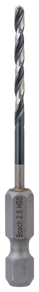 HSS Spiralbohrer mit Sechskantschaft 2,5 mm Produktbild img1 L