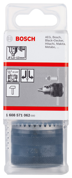 Spannfutter mit Passfeder, 1/2"-20, 1,513&nbsp;mm Produktbild img2 L