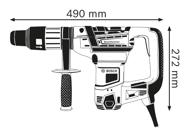 Bohrhammer mit SDS max GBH 5-40 D Produktbild img3 L