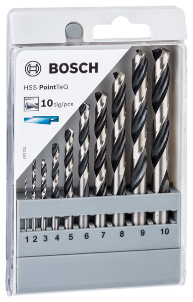 HSS-Spiralbohrer-Set PointTeQ, 10-tlg., 1-10 mm Produktbild img2 L