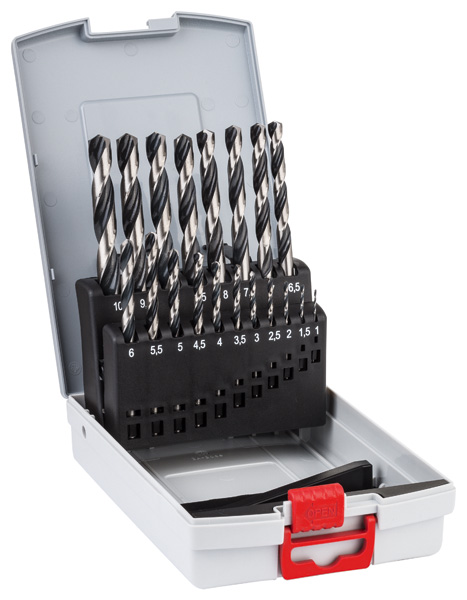HSS-Spiralbohrer-Set PointTeQ, 19-tlg., ProBox, 1-10 mm Produktbild img1 L