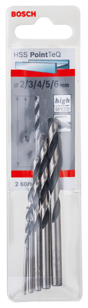 HSS-Spiralbohrer-Set PointTeQ, 5-tlg., 2-6 mm Produktbild img2 L