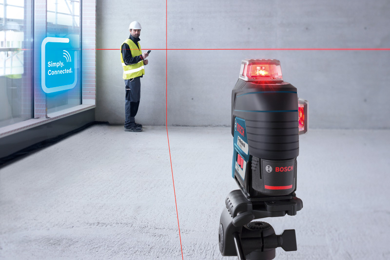 Linienlaser GLL 3-80 C, 4 x 1,5 V-LR6-Batterie + Baustativ BT 150 Professional Produktbild img6 L