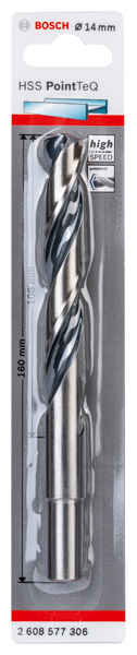 Metallspiralbohrer HSS PointTeQ, DIN 338, mit reduziertem Schaft, 14,0 mm Produktbild img2 L