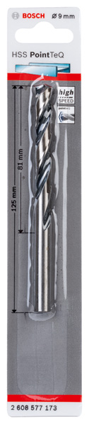 Metallspiralbohrer HSS PointTeQ, DIN 338, 9,0 mm, 1er-Pack Produktbild img2 L