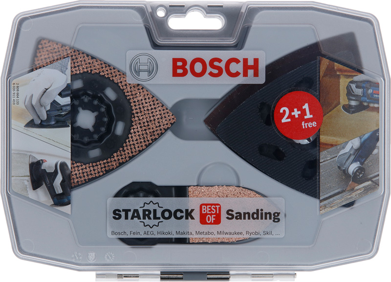 Starlock Schleifset AVZ 93 G/90 RT6/32 RT4, Wood & Paint Schleifpapier (3x) Produktbild img1 L